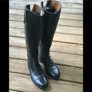 E Vogel Tall Leather Custom Equestrian Boots 10.5